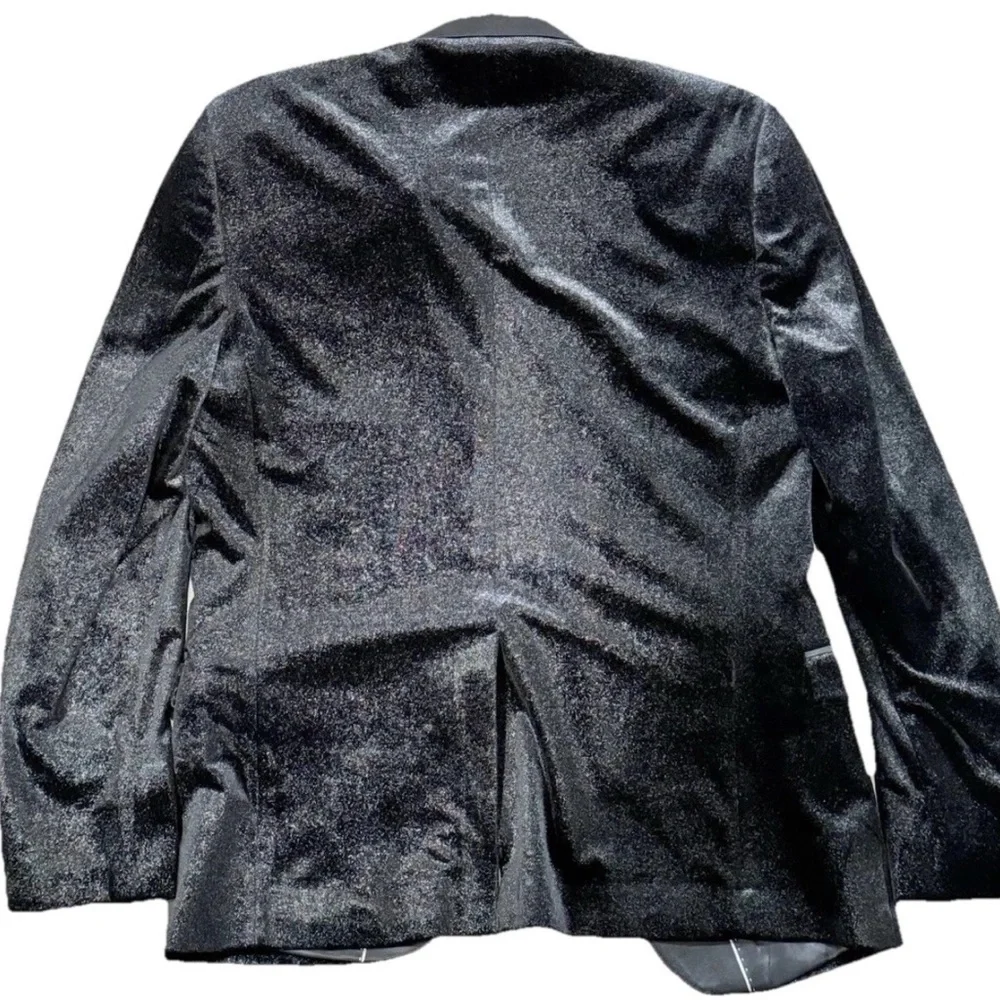 Giovanni Testi Black Sparkle Suite Jacket (Men's Size 38R)